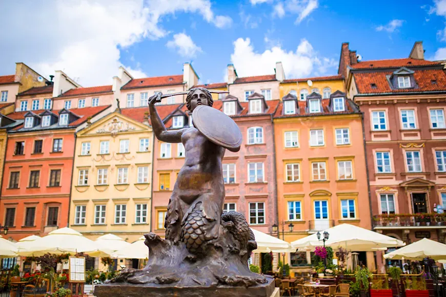 old town warsaw poland.